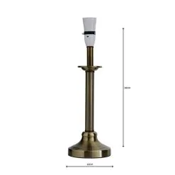 Dunelm Fluted Candlestick Antique Brass Table Lamp Base -Dunelm Lights Sales 1000001182 alt04