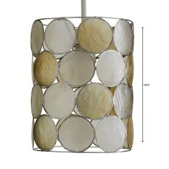 Capiz Champagne Easy Fit Pendant -Dunelm Lights Sales 1000003740 alt04