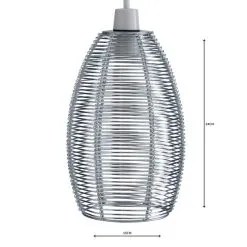 Dunelm Cigar Wire Silver Easy Fit Pendant -Dunelm Lights Sales 1000011016 alt04