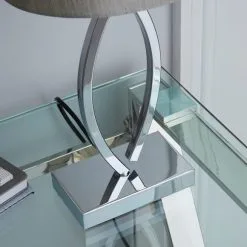 Dunelm Como Table Lamp Chrome Shade -Dunelm Lights Sales 1000011023 alt02