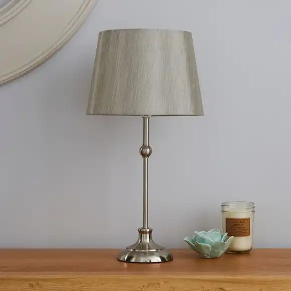 Dunelm Metal Ball Nickel Table Lamp 2 Dunelm Metal Ball Nickel Table Lamp - Image 2