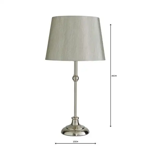 Dunelm Metal Ball Nickel Table Lamp 5 Dunelm Metal Ball Nickel Table Lamp - Image 5