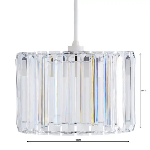 Acrylic Prism Chrome Easy Fit Pendant 5 Acrylic Prism Chrome Easy Fit Pendant - Image 5