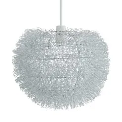 Dunelm Urchin Ball Silver Easy Fit Pendant -Dunelm Lights Sales 1000032626 alt04