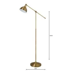 Dunelm Lever Arm Antique Brass Floor Lamp -Dunelm Lights Sales 1000044887 alt04