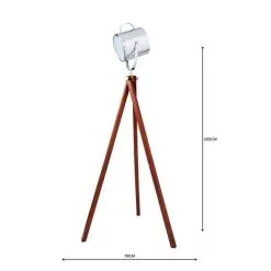 Dunelm Carlton Camera Tripod Wood Floor Lamp -Dunelm Lights Sales 1000070529 alt04