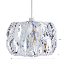 Wavy Jewel Easy Fit Pendant -Dunelm Lights Sales 1000070620 alt04