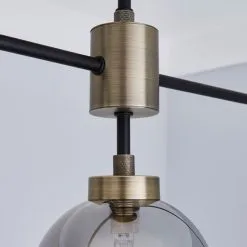 Dunelm Tanner 3 Light Black Bar Ceiling Fitting -Dunelm Lights Sales 1000076102 alt02