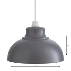 Dunelm Galley Grey Easy Fit Pendant -Dunelm Lights Sales 1000084079 alt04