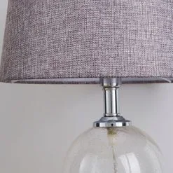 Dunelm Lenny Glass Clear Table Lamp -Dunelm Lights Sales 1000084125 alt03