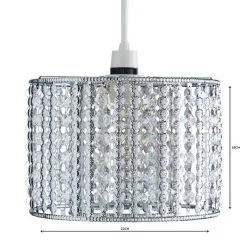 Dunelm Monica Chrome Easy Fit Pendant -Dunelm Lights Sales 1000084153 alt04