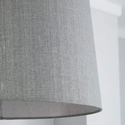 Dunelm Sara Tapered Lamp Shade 40cm Grey -Dunelm Lights Sales 1000084178 alt02