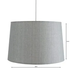 Dunelm Sara Tapered Lamp Shade 40cm Grey -Dunelm Lights Sales 1000084178 alt04