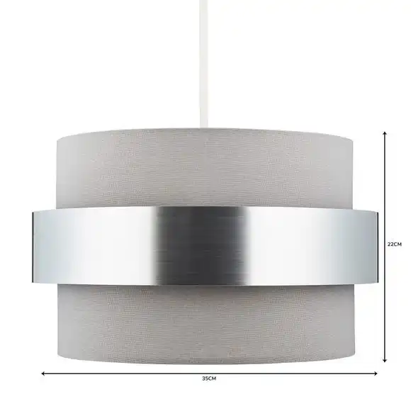 Dunelm Joey Grey Easy Fit Pendant 5 Dunelm Joey Grey Easy Fit Pendant - Image 5
