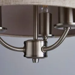 Dunelm Preston 3 Shaded Steel Ceiling Fitting -Dunelm Lights Sales 1000093246 alt02