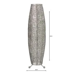 Dunelm Manila Moroccan 85cm Chrome Floor Lamp -Dunelm Lights Sales 1000093301 alt04