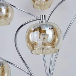 Dunelm Seychelles 5 Light Champagne Glass Floor Lamp -Dunelm Lights Sales 1000093302 alt02