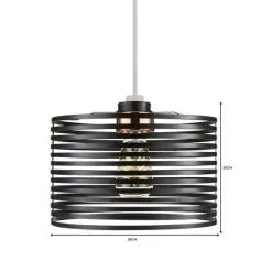 Dunelm Kiel Black Easy Fit Pendant -Dunelm Lights Sales 1000093328 alt06