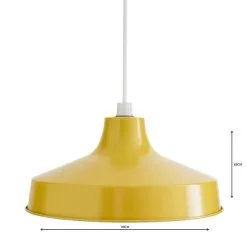 Stern 39cm Ochre Easy Fit Pendant -Dunelm Lights Sales 1000106255 alt04