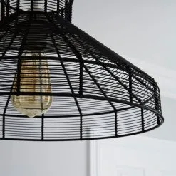 Forde Wire Black Easy Fit Pendant -Dunelm Lights Sales 1000111805 alt02