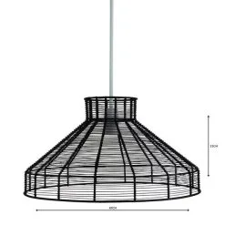 Forde Wire Black Easy Fit Pendant -Dunelm Lights Sales 1000111805 alt04