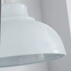 Galley Gloss White Easy Fit Pendant -Dunelm Lights Sales 1000111811 alt02