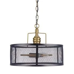 Dunelm Kalix 2 Light Mesh Black Gold Ceiling Fitting -Dunelm Lights Sales 1000111870 alt05