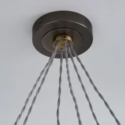 Dunelm Marsden Industrial 6 Light Hoop Antique Brass Ceiling Fitting -Dunelm Lights Sales 1000111933 alt03