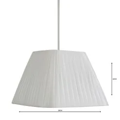 Dunelm Square Pleat Lamp Shade 30cm Ivory -Dunelm Lights Sales 1000112099 alt04