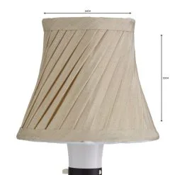 Dunelm Twisted Pleat Candle Lamp Shade 12cm Champ -Dunelm Lights Sales 1000112156 alt04