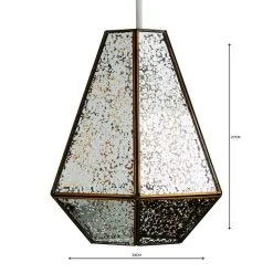 Dunelm Bemus Mercury Glass Easy Fit Pendant -Dunelm Lights Sales 1000119709 alt04