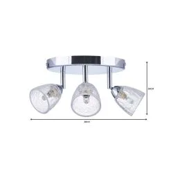 Dunelm Balston 3 Light Glass Spotlight -Dunelm Lights Sales 1000119783 alt06