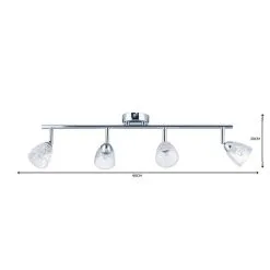 Dunelm Balston 4 Light Glass Spotlight Bar -Dunelm Lights Sales 1000119784 alt06
