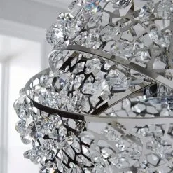 Dunelm Jaimee 3 Light Crystal Chrome Ceiling Fitting -Dunelm Lights Sales 1000119870 alt02