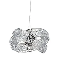 Dunelm Jaimee 3 Light Crystal Chrome Ceiling Fitting -Dunelm Lights Sales 1000119870 alt05