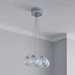 Dunelm Elmira 7 Light Bubble Glass Cluster Ceiling Fitting -Dunelm Lights Sales 1000119872 alt01