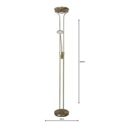 Dunelm Father And Child 2 Arm Antique Brass Floor Lamp -Dunelm Lights Sales 1000119887 alt04