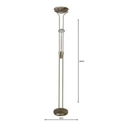Dunelm Father And Child 2 Arm Satin Chrome Floor Lamp -Dunelm Lights Sales 1000119888 alt04