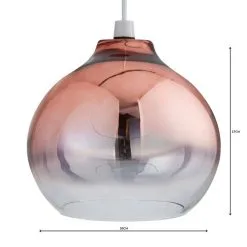 Dunelm Nivala Ombre Smoked Glass Copper Easy Fit Pendant 7 Dunelm Nivala Ombre Smoked Glass Copper Easy Fit Pendant -Dunelm Lights Sales 1000119933 alt04