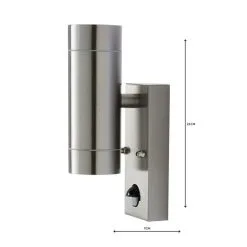 Dunelm Billy PIR Sensor Chrome Outdoor Wall Light -Dunelm Lights Sales 1000137335 alt04