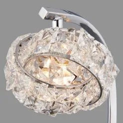 Dunelm Cecilie Chrome And Glass Table Lamp -Dunelm Lights Sales 1000137341 alt02