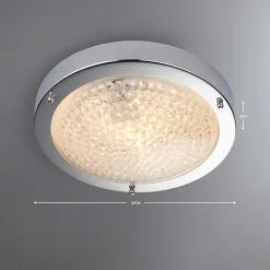 Dunelm Aegean Crystal Bathroom Flush Ceiling Fitting -Dunelm Lights Sales 1000137343 alt04