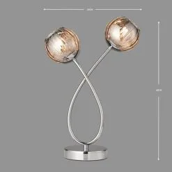 Dunelm Arta 2 Light Smoked Glass Table Lamp 10 Dunelm Arta 2 Light Smoked Glass Table Lamp -Dunelm Lights Sales 1000137347 alt04