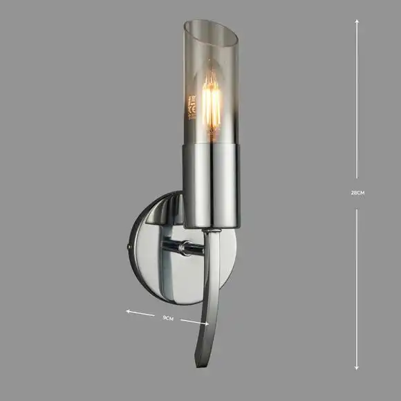 Dunelm Corvus Chrome Wall Light 5 Dunelm Corvus Chrome Wall Light - Image 5