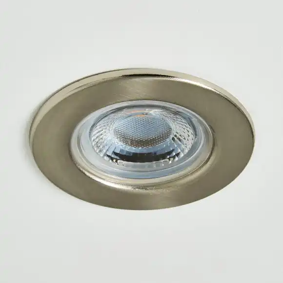 Dunelm Basics 1 Light Integrated LED Satin Nickel Recess Light 2 Dunelm Basics 1 Light Integrated LED Satin Nickel Recess Light - Image 2