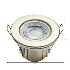 Dunelm Basics 1 Light Integrated LED Satin Nickel Recess Light 8 Dunelm Basics 1 Light Integrated LED Satin Nickel Recess Light -Dunelm Lights Sales 1000137359 alt03