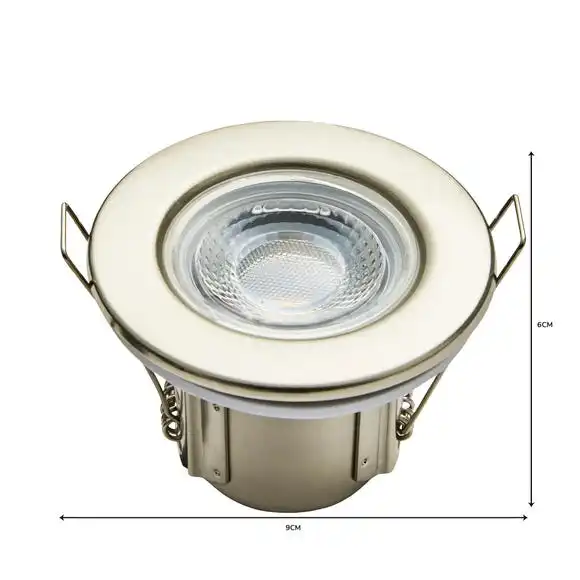 Dunelm Basics 1 Light Integrated LED Satin Nickel Recess Light 4 Dunelm Basics 1 Light Integrated LED Satin Nickel Recess Light - Image 4