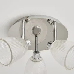 Dunelm Bremont 3 Light Ribbed Glass Bathroom Spotlight 9 Dunelm Bremont 3 Light Ribbed Glass Bathroom Spotlight -Dunelm Lights Sales 1000137363 alt03