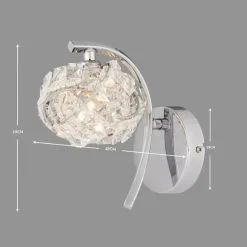 Dunelm Cecilie Glass Wall Light -Dunelm Lights Sales 1000137375 alt04