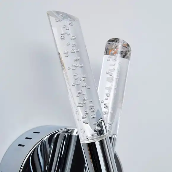 Dunelm Tassani 2 Light Integrated LED Bubble Glass Wall Light 3 Dunelm Tassani 2 Light Integrated LED Bubble Glass Wall Light - Image 3